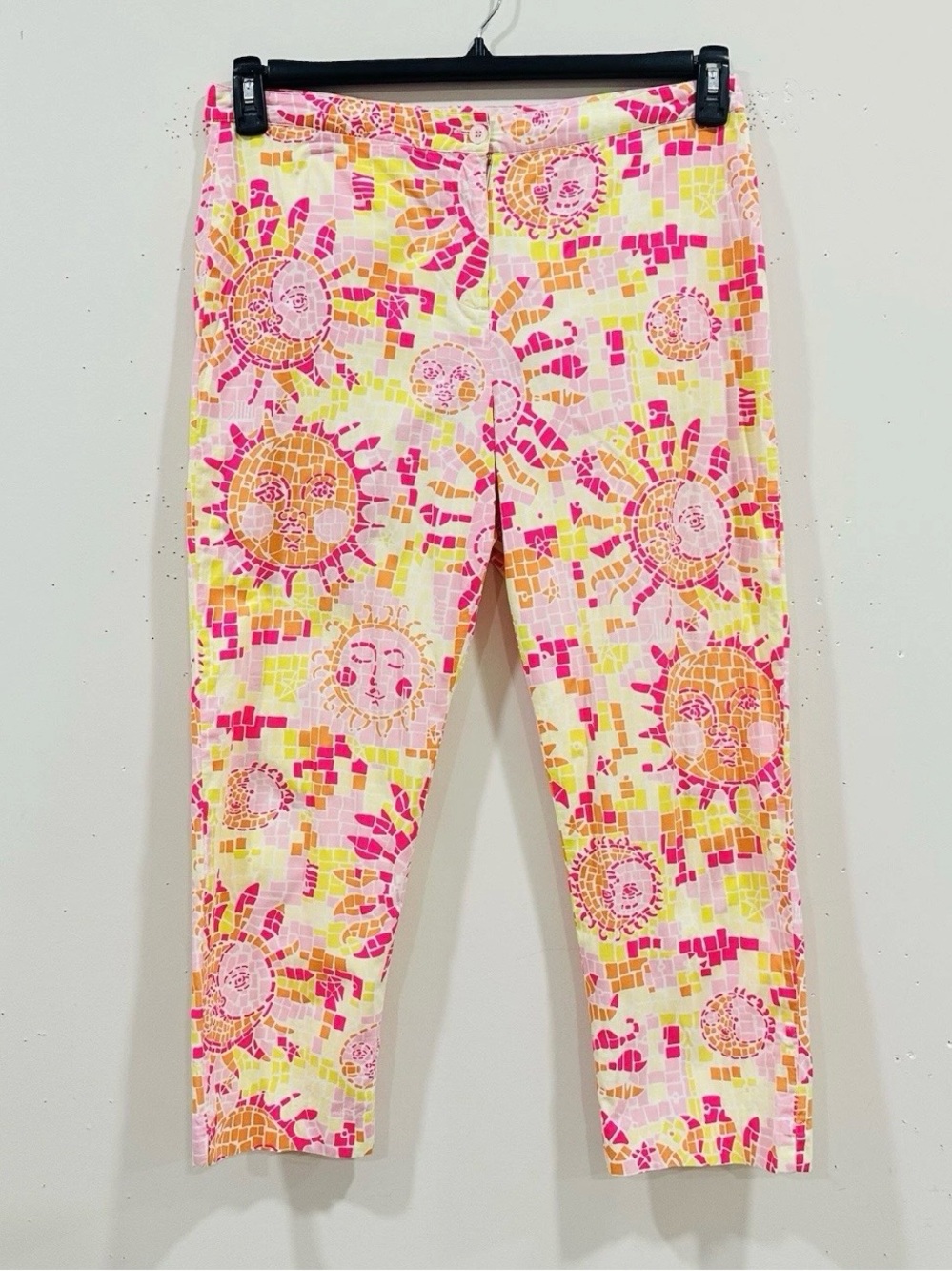 Lilly Pulitzer Women’s Pants‎ Size 12 Colorful Pink Orange Cropped